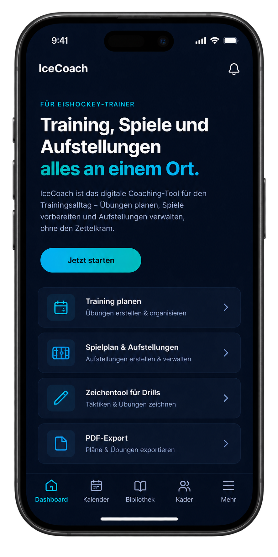 IceCoach App auf dem iPhone